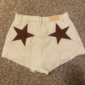 Nasty gal shorts with stars ✨